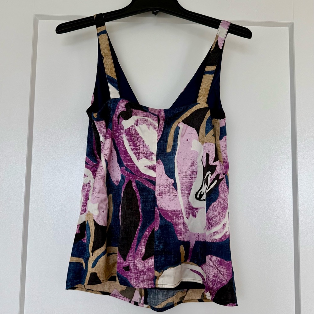 Colorful Abstract Patterned Blouse - XS - Picture 3 of 6
